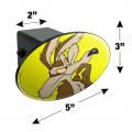 Looney Tunes Wile E Coyote Oval Tow Trailer Hitch Cover Plug Insert