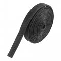 X Autohaux Fiberglass Heat Wire Shield Sleeve High Temp Adjustable 10ft 12mm 1 2 Black For Car Loom Protection