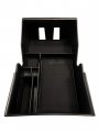 Ozniumx Center Console Organizer Storage Box For 2018-2020 Tesla Model 3 Black Custom Upgrade Interior Accessory With Coin And 