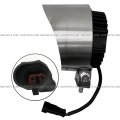 4 Round 14 Led With Glare Shield Stainless And Mounting Kits Fit Universal Various Other Truck Car