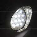 4 Round 14 Led With Glare Shield Stainless And Mounting Kits Fit Universal Various Other Truck Car