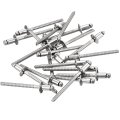 50pcs 5 32 X1 4 304 Stainless Steel Dome-head Blind Rivets Open-end Type For Diy Sheet Metal Automotive Repairs Furniture Boat