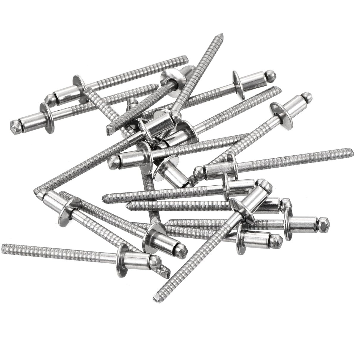 50pcs 5 32 X1 4 304 Stainless Steel Dome-head Blind Rivets Open-end Type For Diy Sheet Metal Automotive Repairs Furniture Boat