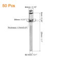 50pcs 5 32 X1 4 304 Stainless Steel Dome-head Blind Rivets Open-end Type For Diy Sheet Metal Automotive Repairs Furniture Boat