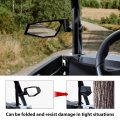 Sautvs Side Mirrors Rearview Kit For Polaris Rzr Xp 1000 2024 Folding Center Convex Rear View Mirror 4 Ultimate Sport Premium