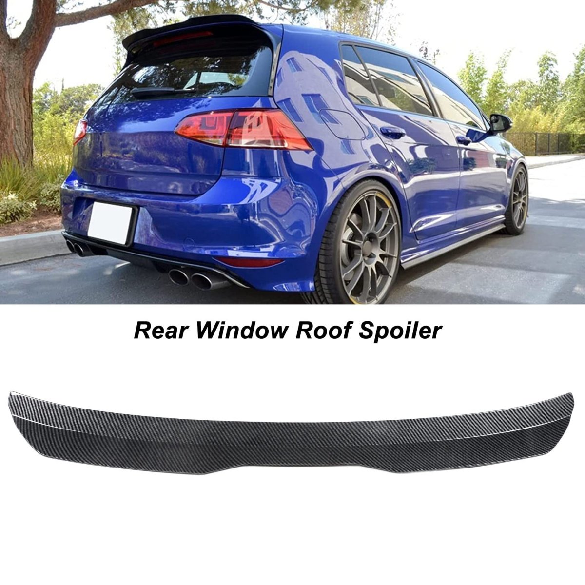 Rear Window Roof Spoiler Kimiss Visor Deflector Trunk Molding Lip ...