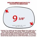 Passenger Right Side Mirror Glass Assembly With Plastic Back Plate Compatible 97-04 Dodge Dakota 98-03 Ram 1500 2500 3500 98-04