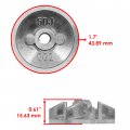 Caltric Water Pump Impeller Compatible With Yamaha Wr400f 1998-2000 5dj-12451-00-00