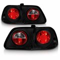 Amerilite 4 Door Taillights Black Pcs For Honda Civic Passenger And Driver Side
