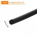 Uxcell Foam Rubber Weather Seal Strip 2mm 0 08 Diameter X 15 Meters 49 21ft Long Round Epdm Solid For Reduce Noise Shock