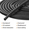 Uxcell Foam Rubber Weather Seal Strip 2mm 0 08 Diameter X 15 Meters 49 21ft Long Round Epdm Solid For Reduce Noise Shock