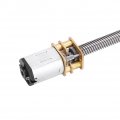 Dc Geared Motor T5 X 160mm Gear Box Thread Reduction Long Output Shaft Continuous Current Dc6v 100rpm