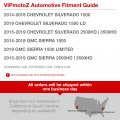Vipmotoz Full Led 3rd Third Brake Cargo Light Compatible With 2014-2018 Silverado Sierra 1500 Pickup Truck Smoke Housing Clear