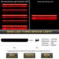 Vipmotoz Full Led 3rd Third Brake Cargo Light Compatible With 2014-2018 Silverado Sierra 1500 Pickup Truck Smoke Housing Clear