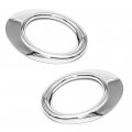 Chrome Plated Fog Light Covers Overlays For 2011 2015 Jetta A6 Model Silver Waterproof Plastic Front Automotive 