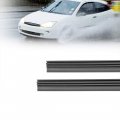 X Autohaux 4pcs 425mm 17 6x10mm Car Frameless Rubber Strip Windshield Wiper Blade Refills