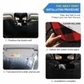 Custom Plaid Dark Car Sunshade Personalized Windshield Shade Sun Protection Accordion Foldable Customized Auto For Harmful Uv