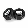 Ipick Image For Jeep Grill Logo In Black Dome On Two Abs Plastic License Plate Frame Screw Cover Set