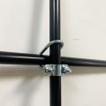 Uxcell Cross-connector Vertical Pipe Clip 20pcs Fit 3 4 20mm To 1 25mm Crossover Buckle Steel Cross Clamp For Greenhouse Awning