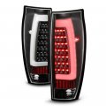 For 2002-2006 Chevy Avalanche 1500 2500 Oled Neon Tube Black Housing Led Tail Light Lamp Assembly Driver Passenger Side 