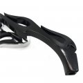 Httmt Oval Flame Style Rearview Side Mirror For Cruiser Chopper Custom H-d Black