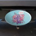 Care Bears Unlock The Magic Share Bear Sharing Hearts Oval Tow Trailer Hitch Cover Plug Insert