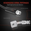 A-premium Rear Brake Hydraulic Hoses Compatible With Select Chevy Buick Cadillac And Saab Models Malibu 2013-2016 Limited 2016