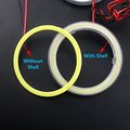Everbrightt 1-pair White 70mm 60smd Cob Led Headlight Angel Eyes Bulb Halo Ring Lamp Light With Housing