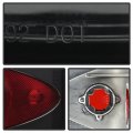 Acanii For 1993-1998 Jeep Grand Cherokee Smoked Lens Tail Brake Lights Lamps Replacement Pair Driver Passenger Side