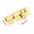 Uxcella 38mm Long Brass Door Latch Sliding Lock Barrel Bolt Gold Tone