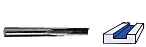 Sa2075 O Flute Straight Router Bit Solid Carbide 1 4 In Cutting Diameter And 3 Length