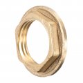 Uxcell G1 2 Lock Nut With Flange Hex Brass Female Locknut For Plumbing 4pcs