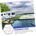 Generic 5 Sets Yacht Door Latch Boat Replacement Buckle Marine Pontoon Latches Safety Gate Latchs Lock Hinge Plastic Major