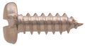 Aluminum Pan Head Slotted Sheet Metal Screws 8 X 0 75 In Silver 30 Pack Model 1197