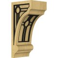 Ekena Millwork Corw03x04x08dipoblal Diane Recessed W Ironcraft Portland Inlay Wood Corbels 3 1 W X 4 D 8 H Alder 