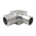 Aluminum 90 Deg Heater Hose Fitting 1 2 Npt To 5 8 Barb Chrome Connector 