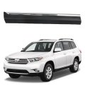 Black With Chrome Front Left Driver Side Door Molding Trim Replacement For Highlander 2011-2013 