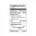 Ge Refresh 40-watt Led Candelabra Base Bulb Ca11 Dimmable Daylight 6-pack Clear