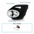 Amerilite For 2015-2017 Mitsubishi Lancer Bumper Lamps Fog Lights Glass Lens W Switch Bulb Passenger And Driver Side