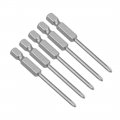 Uxcell 5 Pcs 3mm Ph1 Magnetic Phillips Screwdriver Bits 1 4 Inch Hex Shank 2 56-inch Length S2 Power Tool