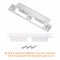 Uxcell Door Strike Plate 155mm X 35mm 201 Stainless Steel Latch Deadbolt For Frame Jamb Silver