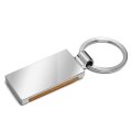 Ford Explorer Laser Engraved Maple Wood Chrome Metal Trim Key Chain 