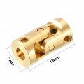 Uxcell 3pcs 3mm To Inner Dia Rotatable Universal Steering Shaft U Joint Coupler L13xd7