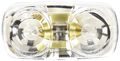 Grote 46791 Clear Two-bulb Square Corner Utility Light 