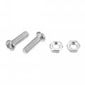 X Autohaux 1 Set Bling Car License Plate Fasteners Screws Caps Covers White Universal Rhinestone Bolt Cap Plastic Washer