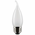 Satco 4w Led Ca10 Medium Base Replacement Lamp Pack Of 2 In Traditional Style-4 33 Inches Length And 1 38 Wide-frost 