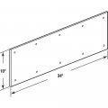 Prime-line Mp4839 Door Kick Plate 10 In X 34 Satin Nickel Aluminum Single Pack