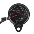60mm Black Motorcycle Odometer Speedometer Gauge With High Sensitivity Led Backlight And 4 Indicator Functions For All