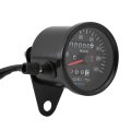 60mm Black Motorcycle Odometer Speedometer Gauge With High Sensitivity Led Backlight And 4 Indicator Functions For All