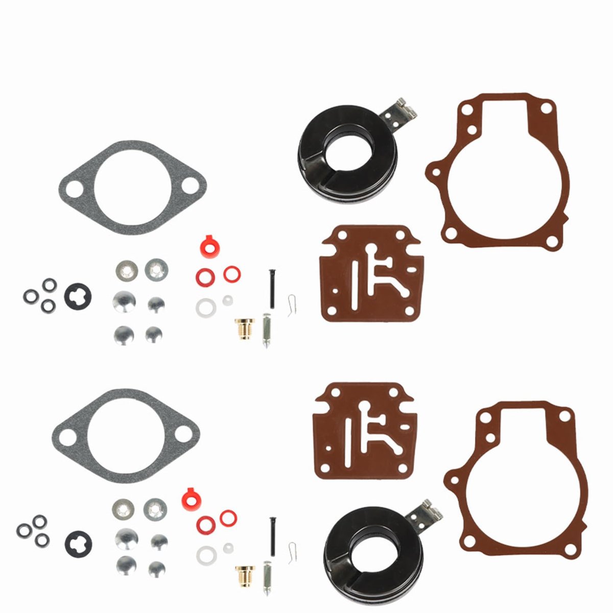 2 Pack 396701 Carburetor Repair Kit Replacement For Johnson Evinrude V4 And V6 85 To 235 Hp Replaces 390055 392550 398526